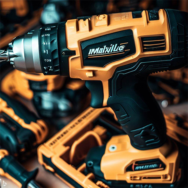 AI Milwaukee Cordless Drill in Dewalt Colors Example 1