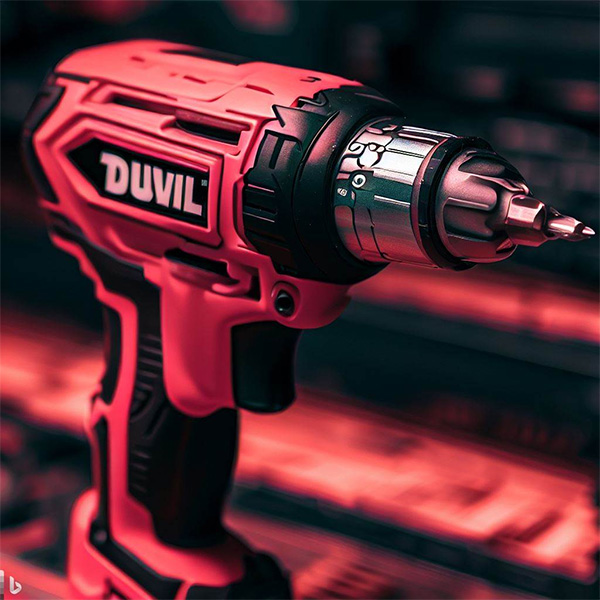 Dewalt Cordless Drill in Milwaukee Red Colors Example 2