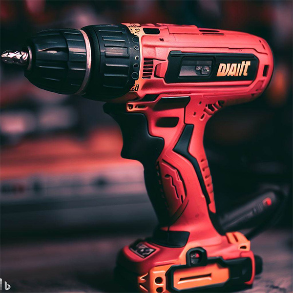 Dewalt Cordless Drill in Milwaukee Red Colors Example 4