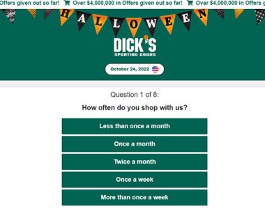 Dicks Sporting Goods Yeti Cooler Scam Survey Questions