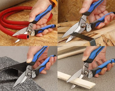 Kobalt Serrated Molded Grip Scissors Cutting Material Examples