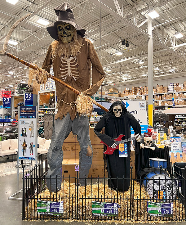 Lowes Giant Halloween Skeleton 2023