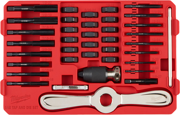 Milwaukee Tap and Die Set in Packout Tool Case Removable Insert