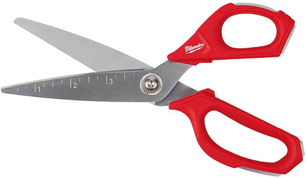 New Milwaukee Jobsite Scissors with Red Handle