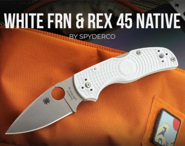 Spyderco Native 5 Lightweight White with Rex 45 Blade